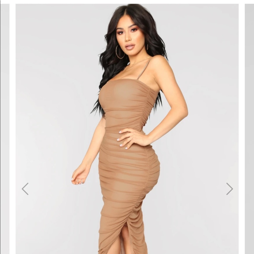 Feeling My Mesh Dress - Nude